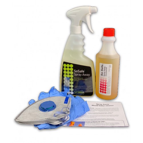 Bacteria & Mould Killer Spray Kit1 Non Toxic Includes Mask+Gloves- SAVE $8.55! Bacteria & Mould Killer Spray Kit1 Non Toxic Includes Mask+Gloves- SAVE $8.55!