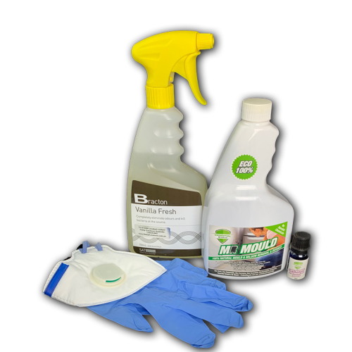 Mr.Mould Deluxe Spray Kit + Deodoriser Vanilla Fresh Spray + Essential Oil |Includes FREE Mask + Gloves- SAVE $10!