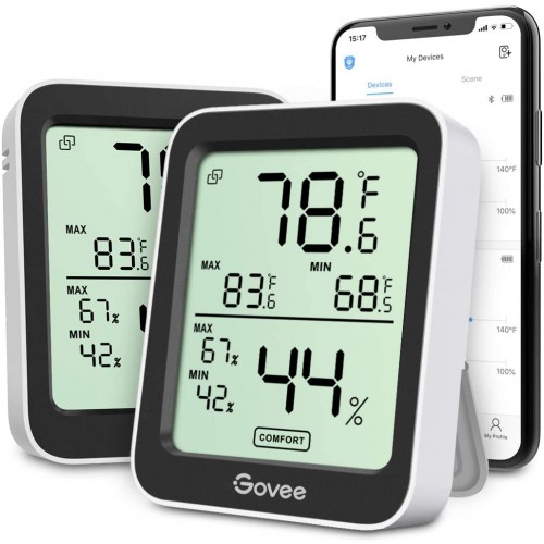 Govee_Bluetooth Humidity/Temp Monitor | Iphone Android Compatable Govee_Bluetooth Humidity/Temp Monitor | Iphone Android Compatable
