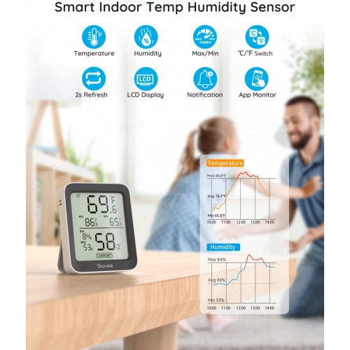 Govee_Bluetooth Humidity/Temp Monitor | Iphone Android Compatable Govee_Bluetooth Humidity/Temp Monitor | Iphone Android Compatable