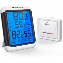 Meter ThermoPro Jumbo + Sensor Wireless Indoor/Outdoor Meter Temp/Humidity 