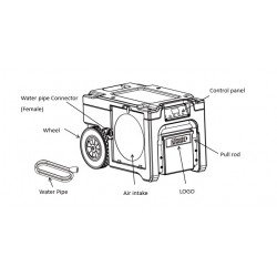 DDC 75 Crawl Space Compact Dehumidifier + pump|Stackable Low Profile DDC 75 Crawl Space Compact Dehumidifier + pump|Stackable Low Profile