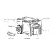 DDC 75 Crawl Space Compact Dehumidifier + pump|Stackable Low Profile DDC 75 Crawl Space Compact Dehumidifier + pump|Stackable Low Profile