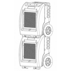DDH 60 Commercial Dehumidifier + pump | stackable DDH 60 Commercial Dehumidifier + pump | stackable